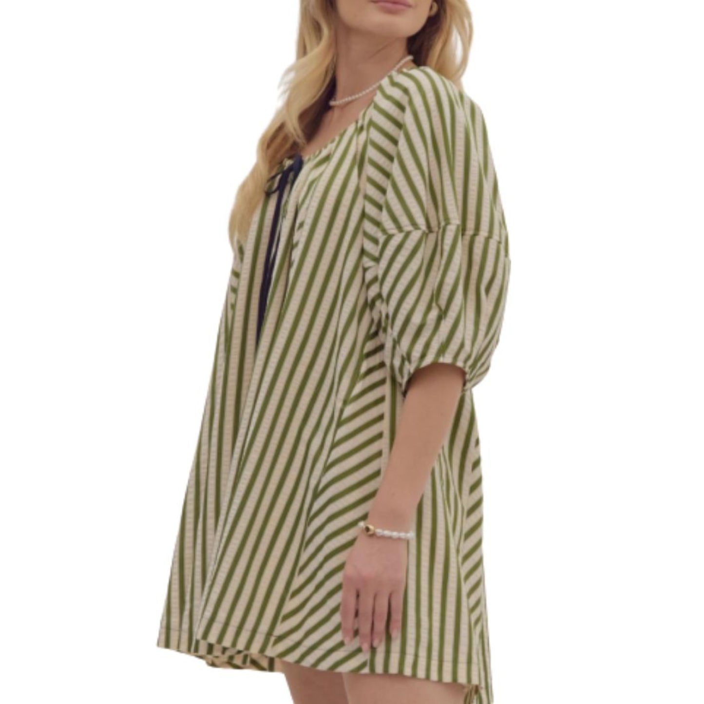 Puff sleevess mini dress