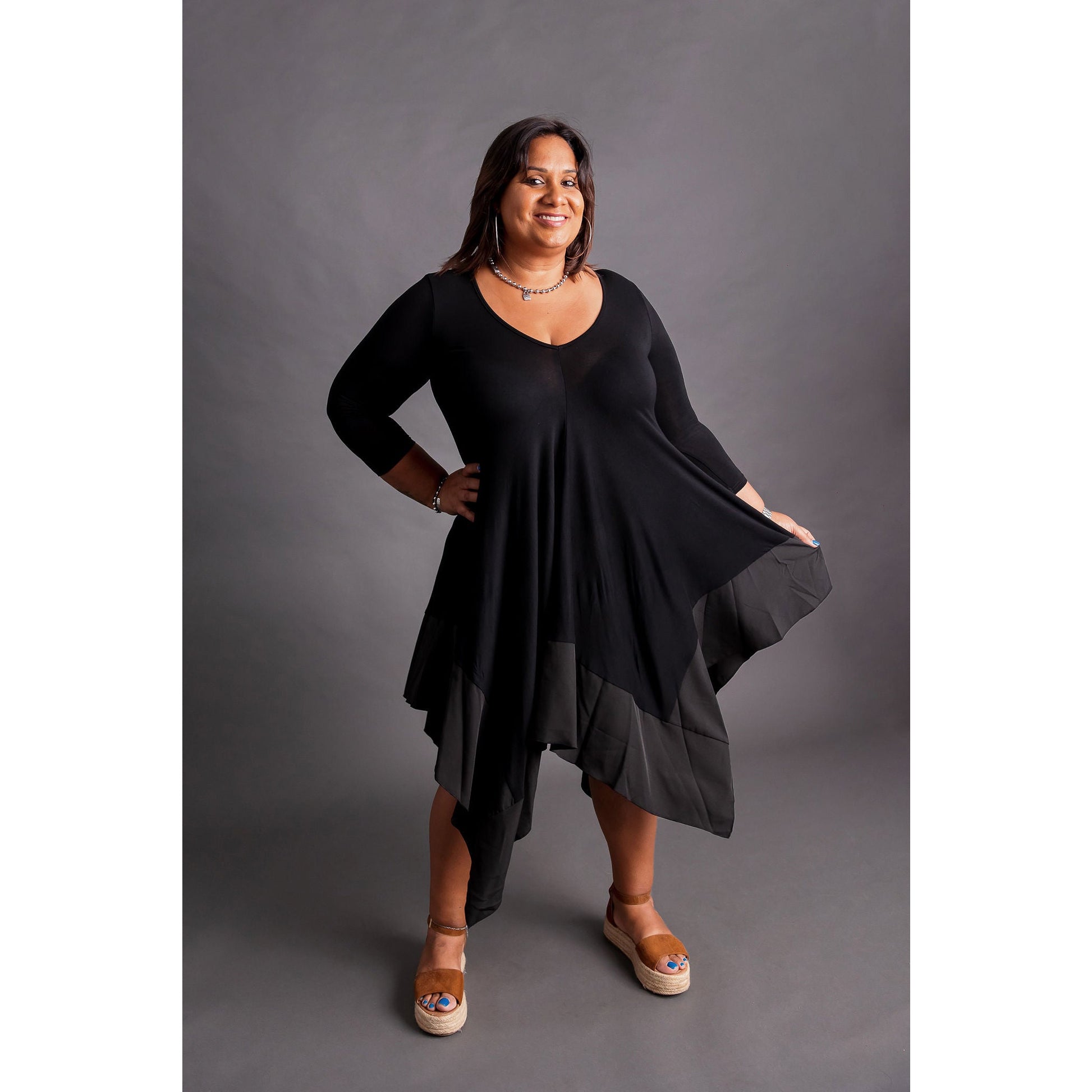 Long sleeves Black dress