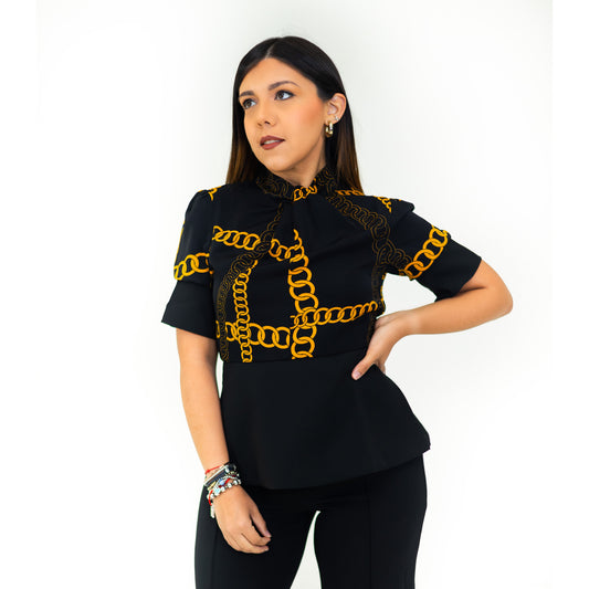Gold Chains Blouse