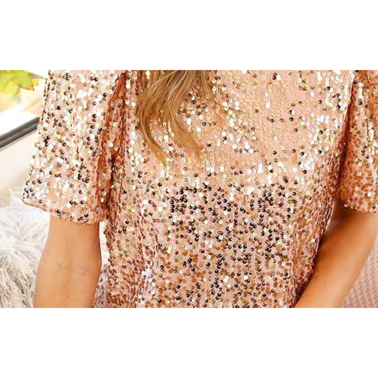 Gold Sequin Dress