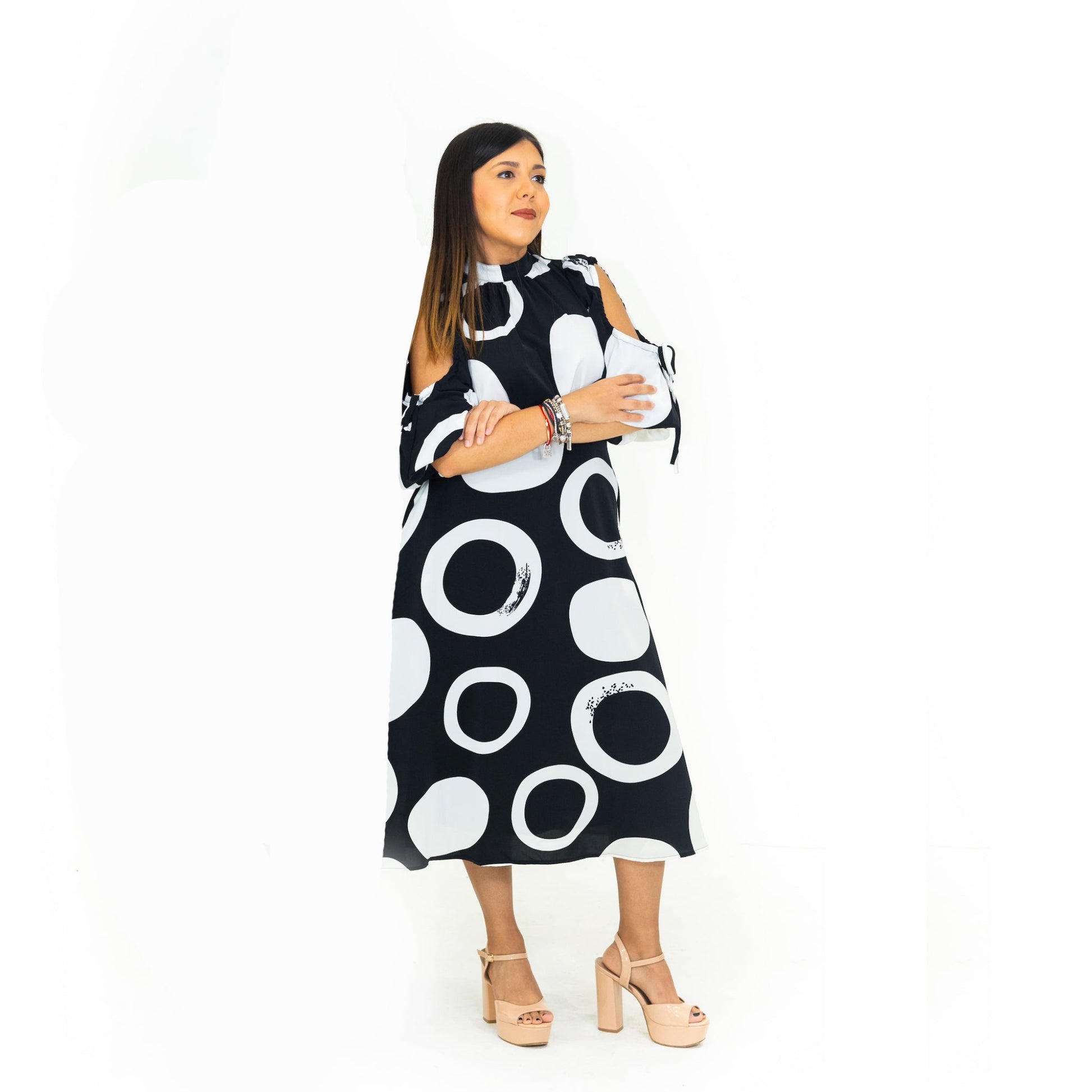 Circle midi dress