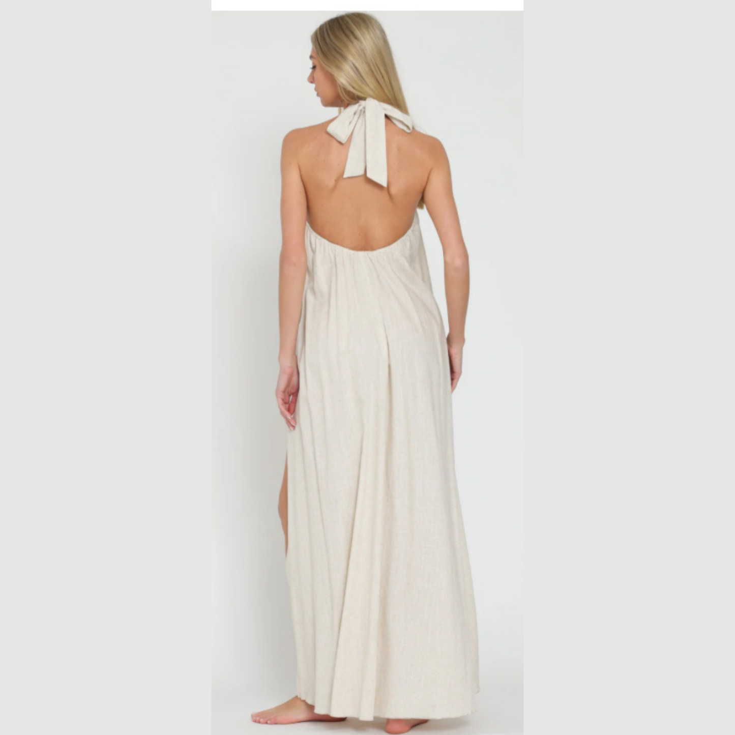 Halter Backless Maxi Dress