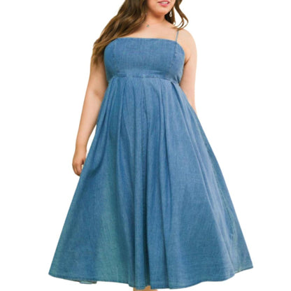 Cotton midi dress