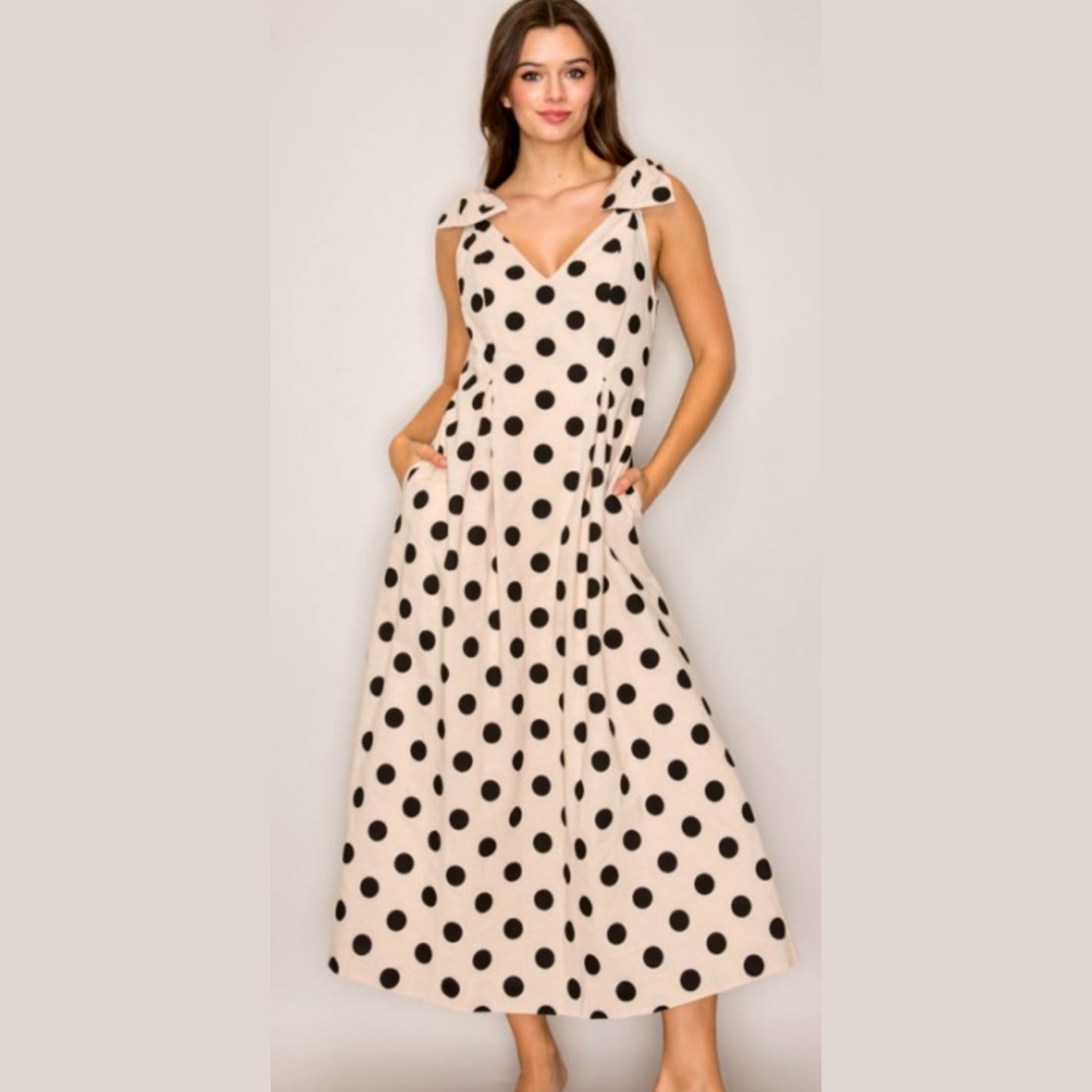 Polka Dots midi dress