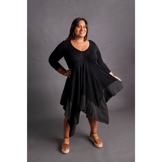 Long sleeves Black dress