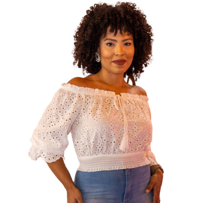 Eyelet white