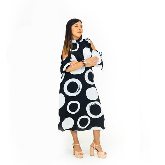 Circle midi dress